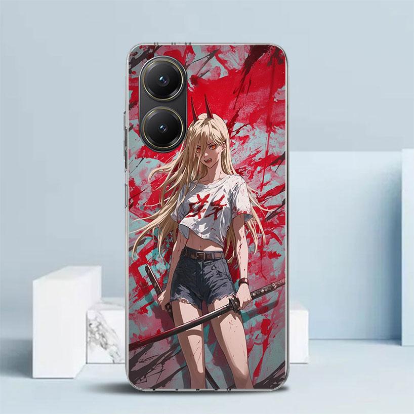 

C-Chainsaw Mans Power Phone Case For Xiaomi Poco F7 Ultra X5 X6 X7 Pro M7 Redmi 15C 15 13C 13 12C 12 10C 10 10A 9 9C 9A 9T Cover Redmi 15C (173)