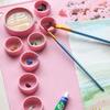 Multifunctional DIY Silicone Painting Mat Palette Kids Graffiti Drawing Board Oil Painting Board Clay Mat With Cup Paint Holder