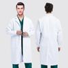 Unisex White Lab Coat for College Students, Doctors, Nurses, Beauty Salon Workers - Long or Short Sleeve Option