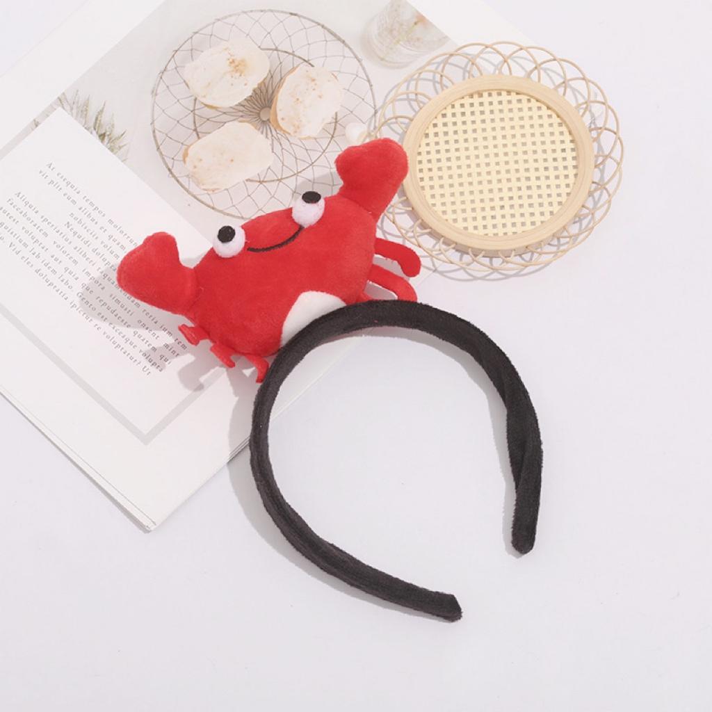 Cute Red Crab Plush Keychain Cartoon Lobster Doll Bag Pendant Charm Gift