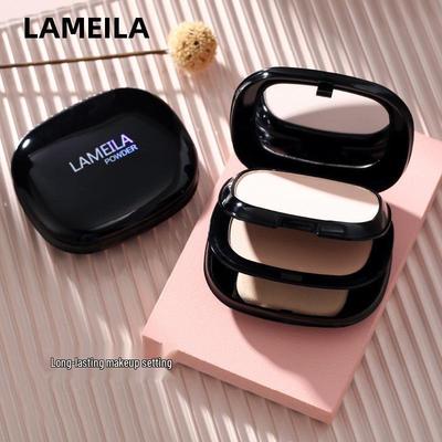 Dual-Use Concealer & Powder Cake - Ivory/Natural Finish, Flawless Contouring Foundation 20g.