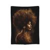 Tribal Artwork African Art Black And Gold Flannel Throw Blanket Blanket for Sofa Bedroom Warm Bed Rug,
