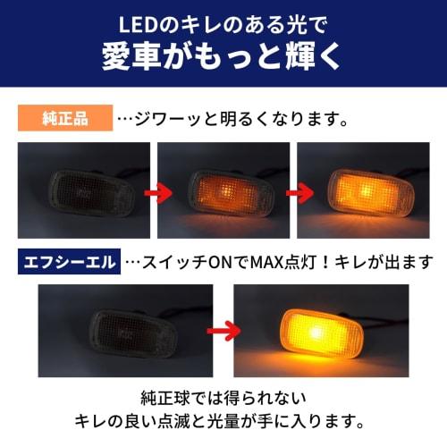 fcl. LED T10 Side Turn Signal Amber Vehicle Inspection Compatible Non-Polar Stealth 12V for Cars 2 Pieces for Left and Right
