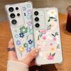 Blumen Hülle Für Samsung Galaxy S25 Edge S24 S25 S23 Ultra S22 Plus S24 FE A56 A16 A55 A54 A15 Stoßfest Klare TPU Handyhülle