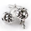 1Pair Men'S Suits Shirt Knot Twisted Cufflinks Wedding Business Cuff Links Gift