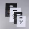100Pcs Mini Thank You Plastic Gift Bags Wedding Candy Bags Shopping Carrier Bags Wedding Birthday Party Decoration