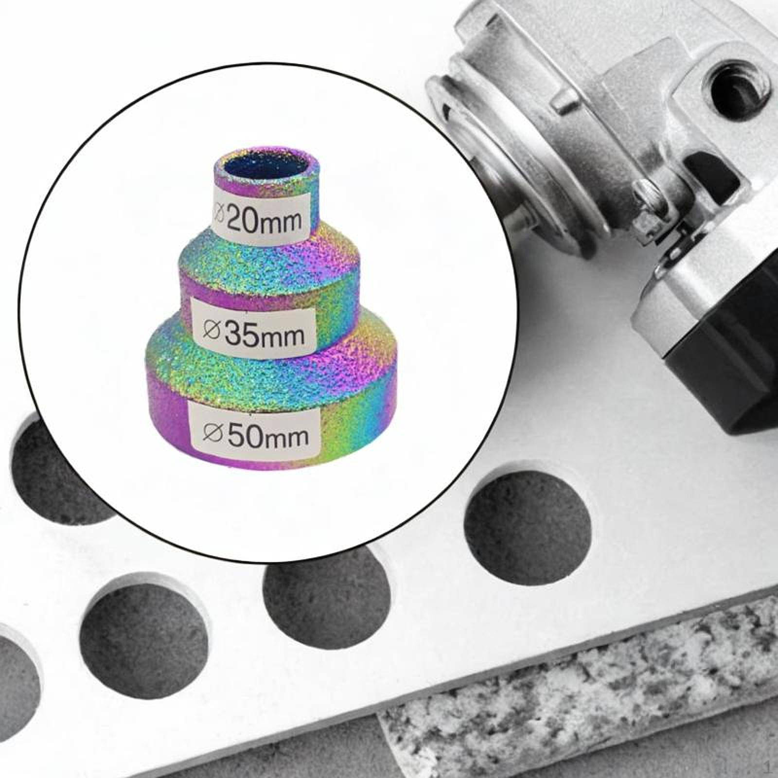 

Diamond Pagoda Beveling Chamfer Bit, Multipurpose Hole Opener 20-50mm for Tile Granite