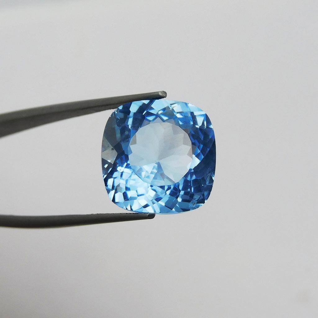 Natural Blue Sapphire 11.15ct Square Cushion Certified Loose Gemstone