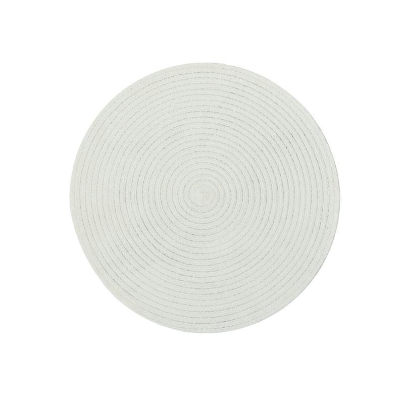 Round Woven Placemats Natural Woven Heat Resistant Non Slip Mats for Dining Table Kitchen Home Holiday Decor