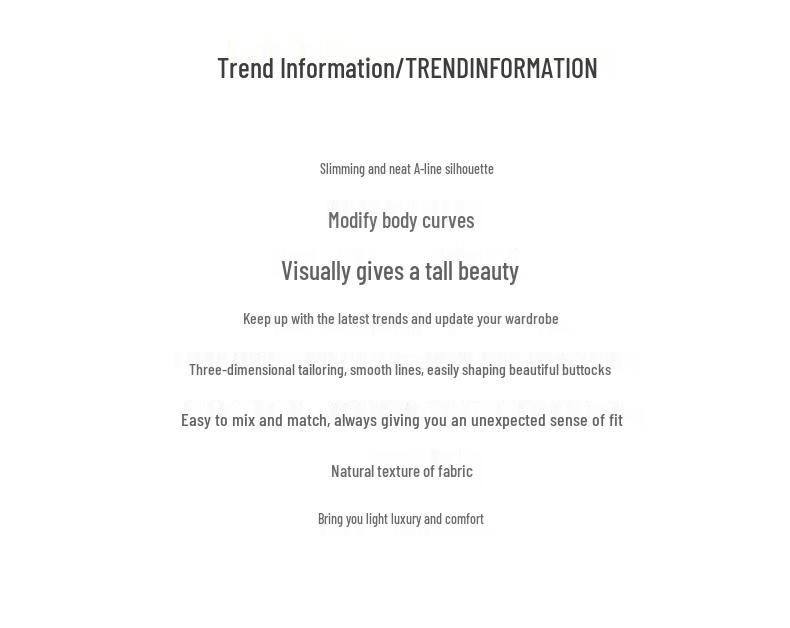 Damen hochtaillierter, schlankmachender Midirock für Frühling & Herbst 2025