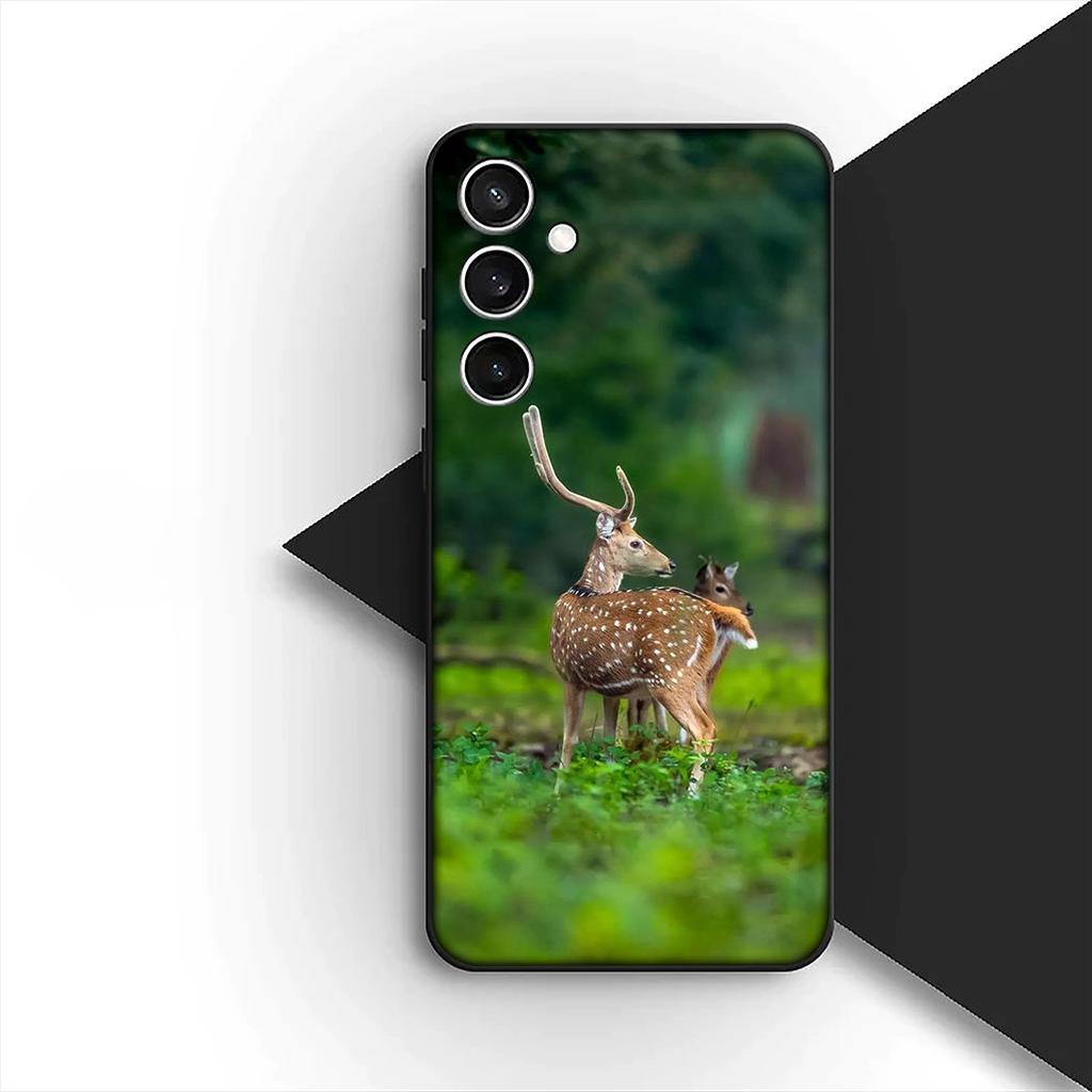 Cover for Samsung Galaxy S10 S8 S9 Plus A33 A34 A31 70 A71 A72 Note 20 9 8 S10E Casing Phone Case Forest Deer Hunting buck