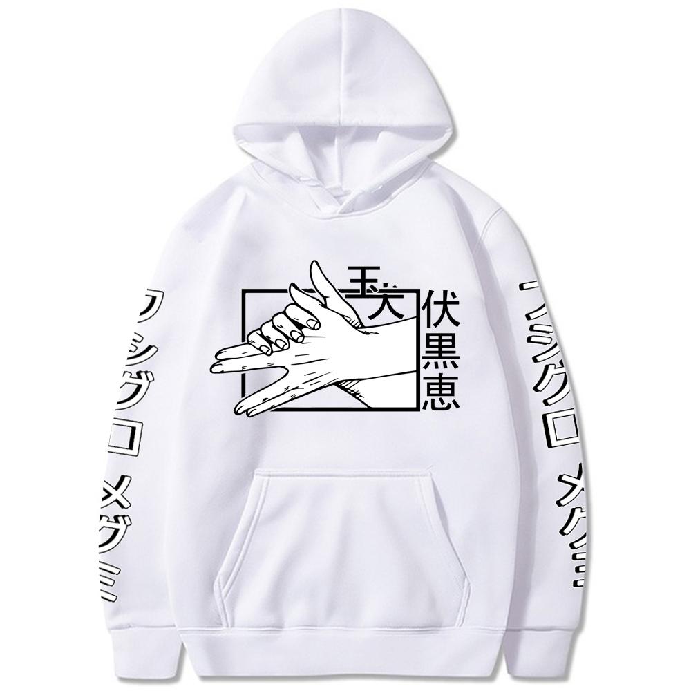 Funny Manga Jujutsu Kaisen Graphic Printed Hoodies Vintage Oversized Hooded Long Sleeves Cotton Hoodie Men Women Clothes
