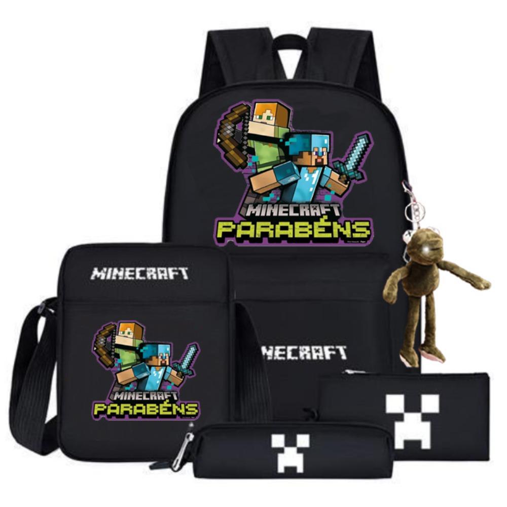 2024 My World Coolie Fear Backpack High School Junior High School Students Elementary School Boys and Girls Trendy Brand School Bag Endgame Person