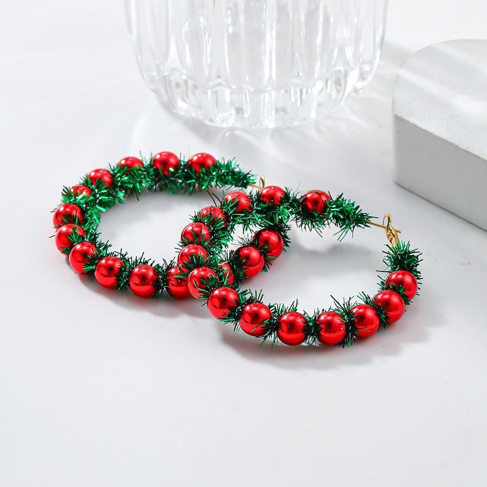 1Pair Christmas Tree Wreath Earrings Bell Xmas Dangle Earrings Fashion Christmas Earrings  Girls