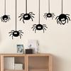Funny Black On Wall Prank Window Wallpaper Decal Spider Sticker Halloween Decoration