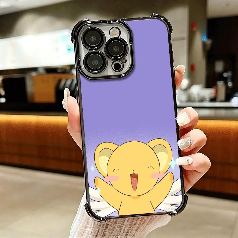 Cardcaptor Sakura Cute Girl Soft Phone Case For iPhone 15 16 17 Air 14 Pro Max 16E Plus 13 12 Mini Plating Anti-Fall Fundas