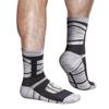 YUEDGE Crew Socks with Thick Cotton Cushioning for and Sizes 5 Pairs Men's Breathable, Sweat-Wicking, Odor-Resistant Sports, Hiking, Work, 27-29cm,