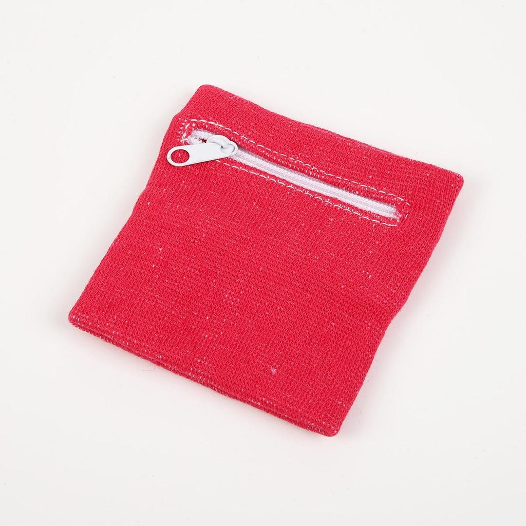 Breathable Cotton Sports Wrist Guard with Zipper Pocket for Running & Cycling