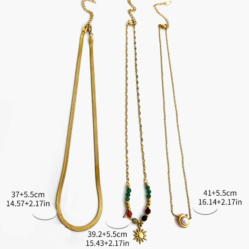 Stylish Beaded Pearls Necklace Daily Wear Necklace Elegant Women Accessory Evening Party Jewelry Stainless Steel Texture