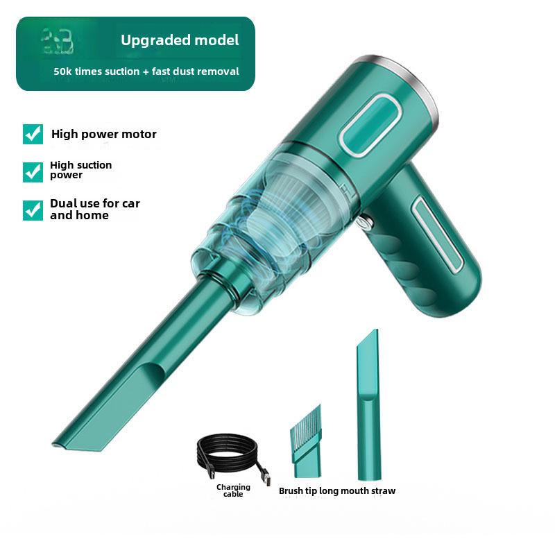 Wireless Portable Handheld Car Vacuum Cleaner with High Suction - Small Mini Dust Blower for Home Use
