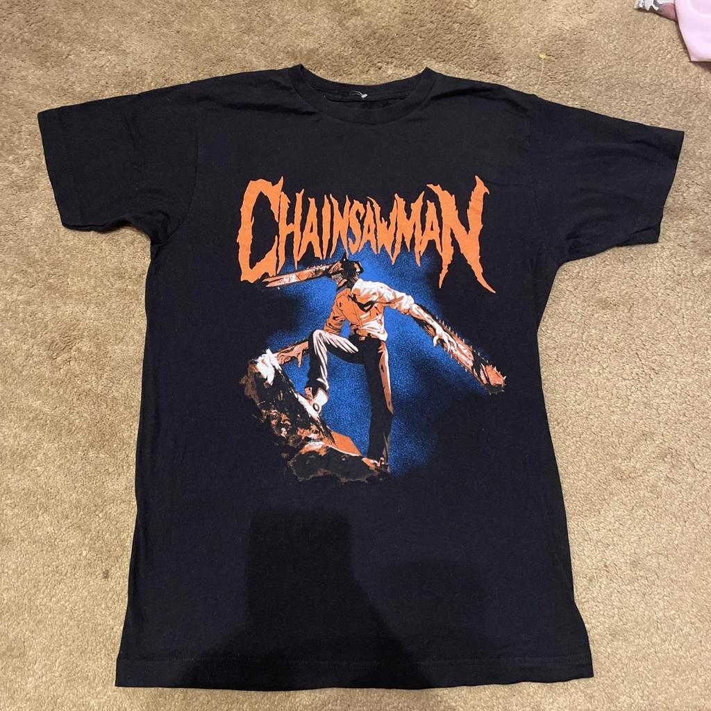 Chainsaw Man T-Shirt Crunchyroll Short Sleeve All Size NP068 FREE SHIPPING