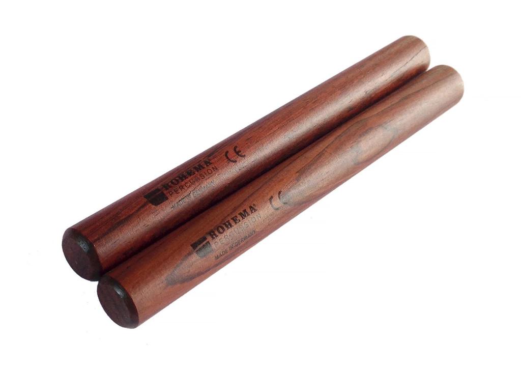 ROHEMA Claves, Round, 1 Pair, Rosewood, 15mm Diameter X 150mm Length, 61419 (Official Japanese Product)