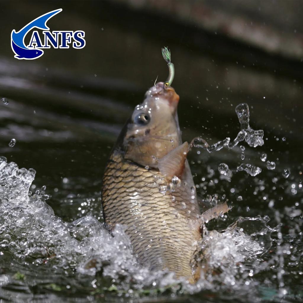 Slow Sinking 5pcs Fluorescent Brass Fly Fishing Lures with Rayon- Nymph, Scud, Bug Baits for Trout, Panfish & Ice Fishing