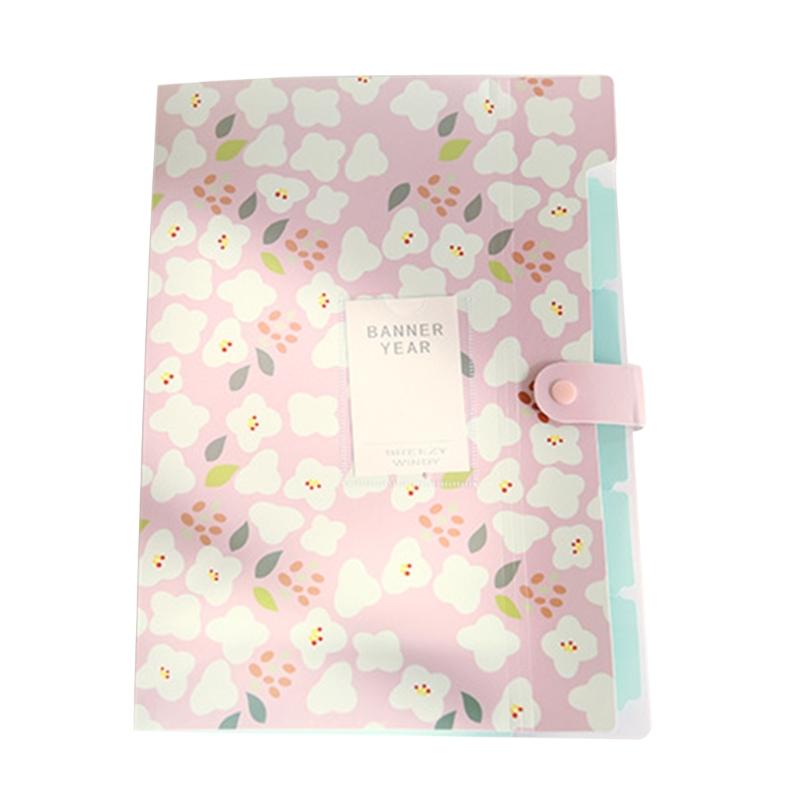 Flower File Folder 6 Pocket Expandable Folder Letter Size Document Organiser Expanding File Organiser Sorting Folder