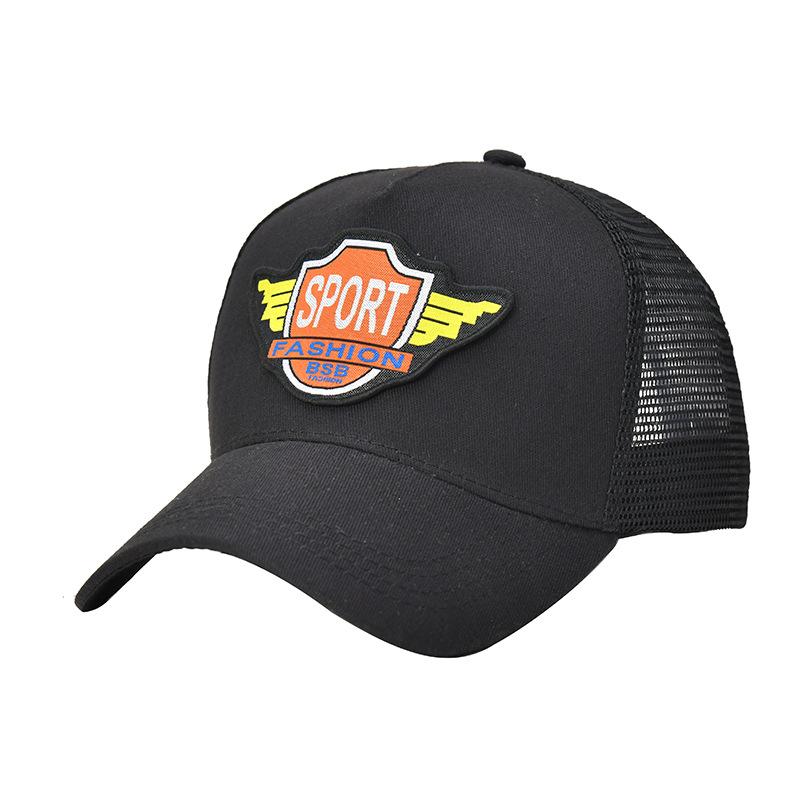 JYL TS DIY American Casual Baseball Cap Men Breathable Mesh Gradient Hat