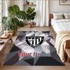 Crystal Velvet Rug Custom Name Text, Soft Non Slip Floor Mat Home DecorAthletic Bilbao FC