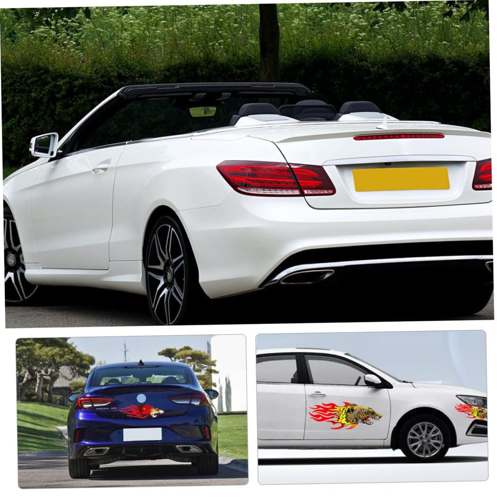 OSOLADY 8 Pcs Car Flame Sticker Car Sticker Car Body Side Car Decal Bumper