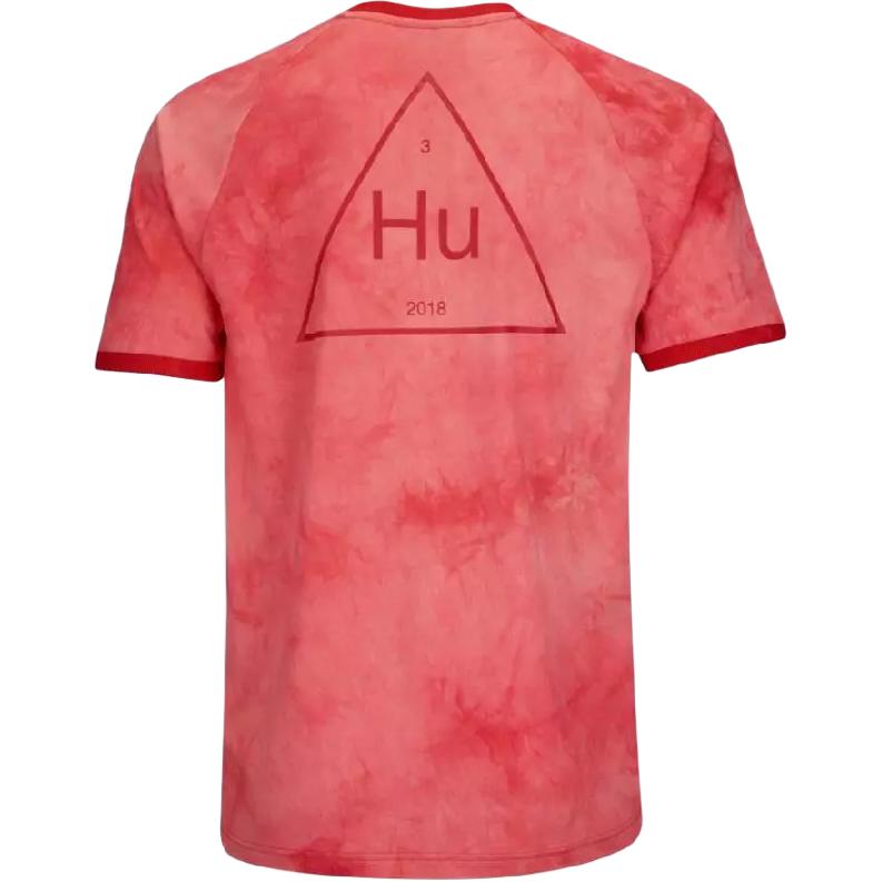 Adidas Originals Pharrell Williams Hu Holi Scarlet Striped Pullover Comfortable Short Sleeve T-Shirt Men Tops CW9101