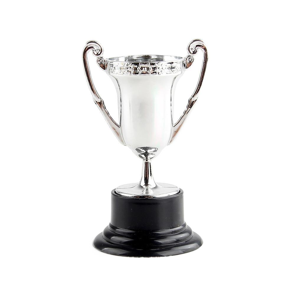 10PCS Gold Silver Bronze Awards Trophy Plastic Mini Honor Cup Statuette Decor Competition Soccer Small Prize Cup