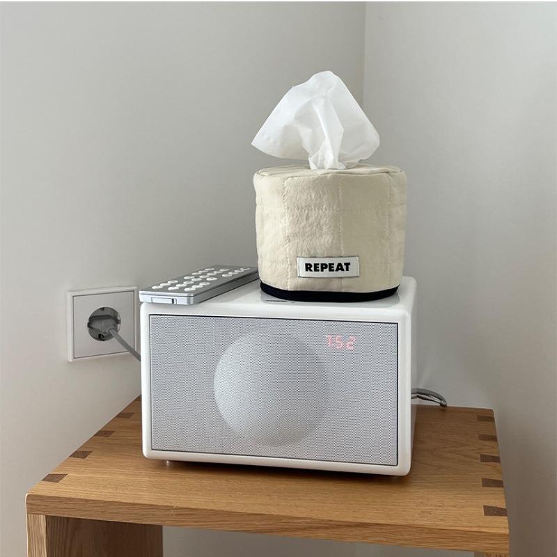 Tissue Paper Storage Box Space-Saving Round Square Roll Paper Tissue Case Table Decor Tissue Bag Living Room Storage Napkin