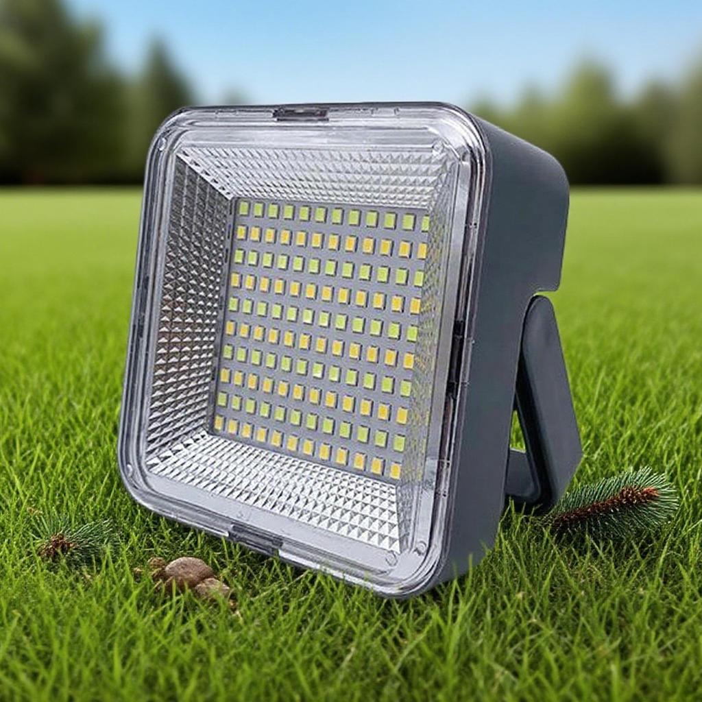 Solar Rechargeable Light Camp Lights Small Flashlight Solar Waterproof For Workshop Car Repair Job Site Construction Work