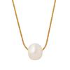 French Baroque Freshwater Pearl Pendant Necklace - Women's Clavicle Chain