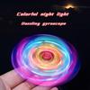 Gyroscope lumineux LED à cristaux Fidget Spinner Gyroscope à manivelle Gyroscope lumineux EDC Jouet anti-stress pour enfants