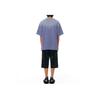 We11done Ss22 Logo Patch Short Sleeve T-Shirt Unisex Tops Navy-Blue WD-TT1-22-722-U-NV
