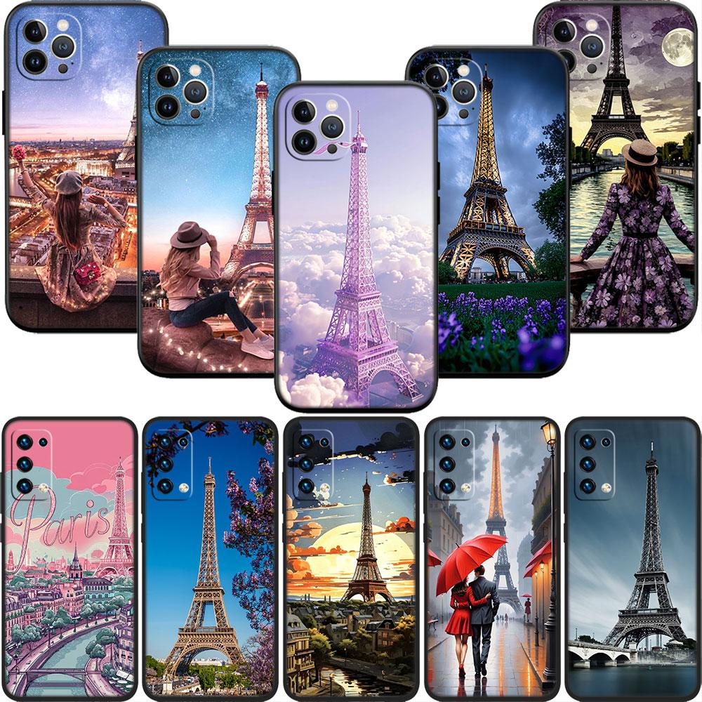 PP35 France Paris Eiffel tower Phone Case for OPPO A40 A60 A80 A15 A16 A16K A12 A17 A17K A54 A54S A53 A53S A55 A56 A57 A98 F23