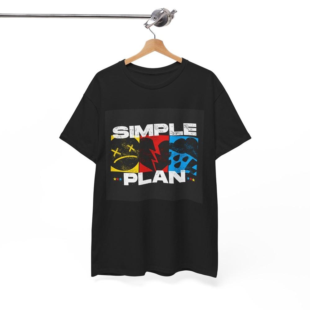Simple Plan Tshirt Vintage Punk Rock Merch Retro Unisex Heavy Cotton Tee Unisex T-Shirt XXXXL