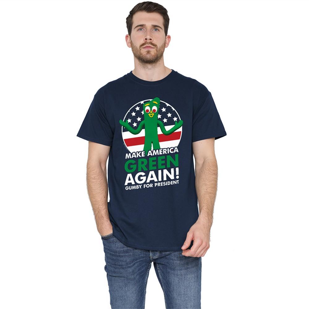 Gumby For President T-Shirt S-5XL Navy XXXL