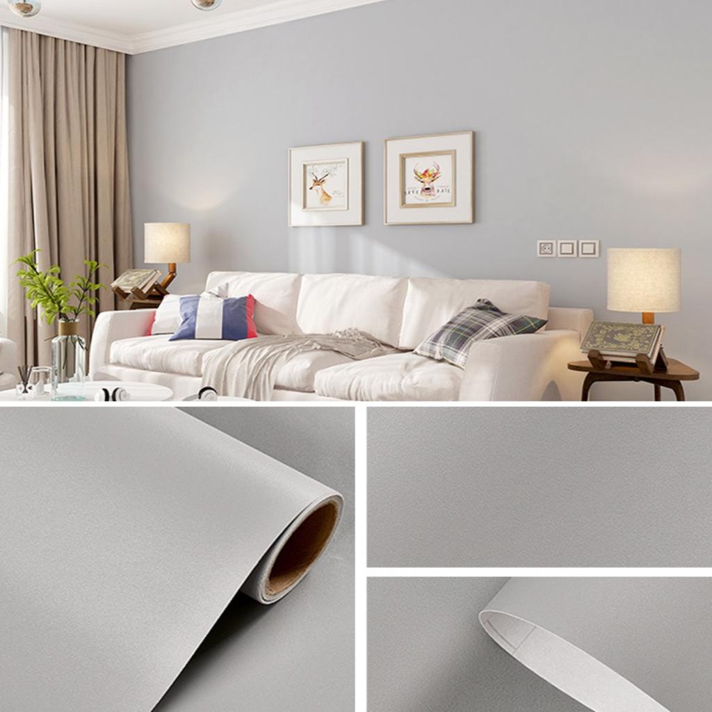 40cm Width Self Adhesive Vinyl Film Wallpaper Waterproof Wall Stickers for Bathroom Kitchen Furniture Room Decor Home Improvem