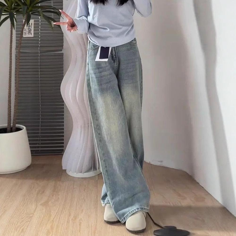 Harajuku Wide Leg Denim Pants - Summer 2025 Trend