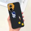 Hülle Für Oppo Realme C67 4G RMX389 Handyhüllen Schwarze Katze Mondnacht Weiches Silikon Stoßfeste Rückabdeckung Für RealmeC67 4G Funda