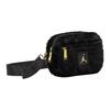 Jordan Logo Zip Closure Polyester Shoulder Crossbody Bag Women Bags Black Gold HV8005-010