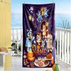 Halloween Bluebird Party Customize Text Beach Towel Quick-Dry Soft Microfiber Perfect for Traveling Yoga Camping and Swimming