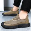 Shoes Men's Shoes Summer New Mesh Breathable Casual Shoes One Pedal Lazy Shoes Lightweight Soft Sole Dad Shoes