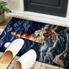 Lighthouse In Stormy Sea Office Rug Chair Mat, Entryway Carpet, Suitable for Front Door, Bedroom, Living Room, Desk, Holiday Gift