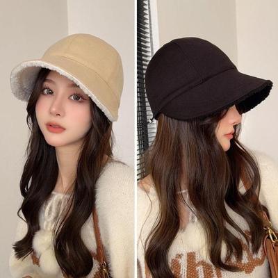 Kadın Moda Günlük Trend Poggle Şapka Kova Şapka