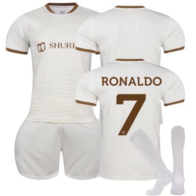 2223 Al-Nassr FC Second Away Football Jerseys Shorts Socks Set New Shorts Socks Adult Sizes Outfits